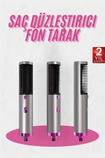 Fön Tarak Düzleştirici Seramik Kaplama Fön Makinesi Saç Kurutma