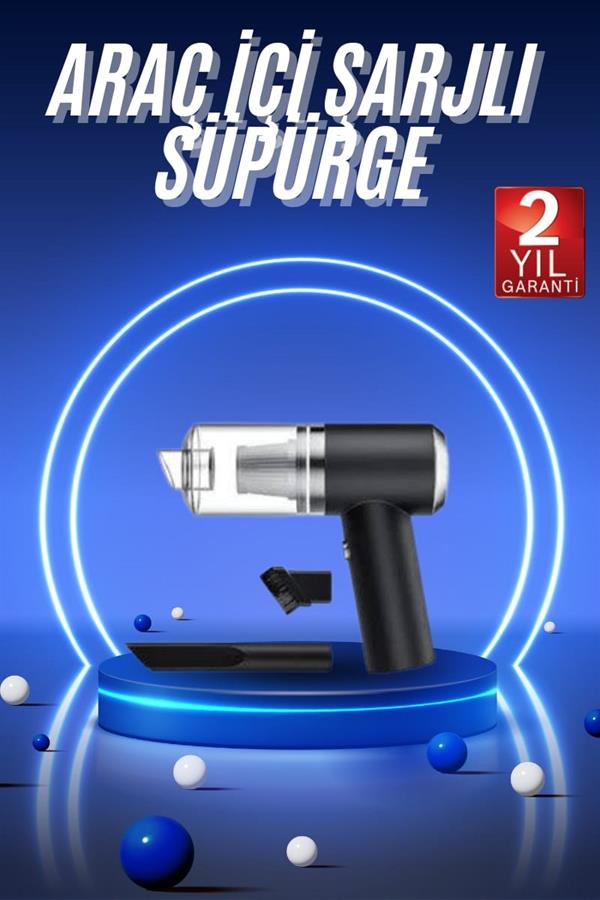 Compressed by jpeg-recompress Vakumlu Süpürge Şarjlı Elektrikli Mini Taşınabilir Uzun Ömürlü Hazneli - Görsel 1