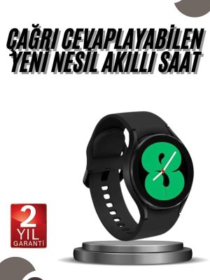 Akıllı Saat Bluetooth Bağlantılı Yuvarlak Ekran Plastik Kordonlu