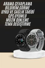 Yeni Nesil Akıllı Saat Çağrı Cevaplayabilen Plastik 47 Mm Uyumlu Kordon - Görsel 5