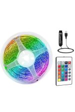 RGB Şerit Led 10 Metre Led Işık Kumanda ile Kontrol RGB - Görsel 5