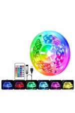 RGB Şerit Led 10 Metre Led Işık Kumanda ile Kontrol RGB - Görsel 4