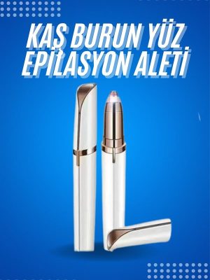 Tüy Kıl Alma Kaş Bıyık Unisex Yüz Bakım Epilasyon Aleti Pilli