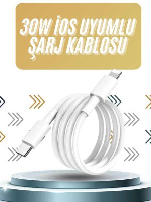 IOS Tüm Serilerle Uyumlu 30W Hızlı Şarj Aleti 11 12 13 14/Pro Max Mini Plus