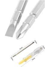 Kontrol Kalemi Çift Başlıklı Şeffaf Elektrik Testi Değişken Uçlu - Görsel 5