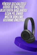 2025 Model Kulak Üstü Bluetooth Hoparlör ANC Özellikli - Görsel 5