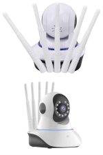 LED Aydınlatmalı 5 Antenli Motorlu 1080P Wifi Kamera Sensörlü - Görsel 3