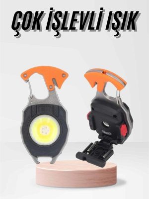 Çok İşlevli Acil Durum Işığı USB Şarjlı Cep Feneri 7 Farklı Mod