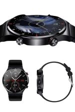 Amoled Ekran Metal Deri Silikon Kordonlu Uyku ve Sağlık Takibi - Görsel 2