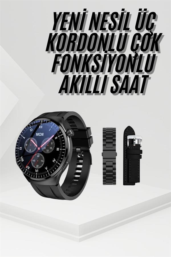 Compressed by jpeg-recompress Amoled Ekran Metal Deri Silikon Kordonlu Uyku ve Sağlık Takibi - Görsel 1