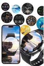 Amoled Ekran Metal Deri Silikon Kordonlu Uyku ve Sağlık Takibi - Görsel 3