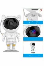 Gece Lambası Astronot Bluetooth Hoparlörlü Galaksi Işık Projektörü - Görsel 2