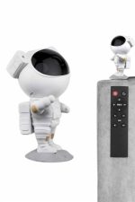 Gece Lambası Astronot Bluetooth Hoparlörlü Galaksi Işık Projektörü - Görsel 3