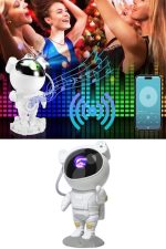 Projeksiyon Astronot Lamba Speaker Sevimli Astronot Bluetooth Hoparlör - Görsel 4