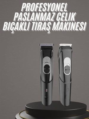 Pro Şarjlı Saç Sakal Tıraş Makinesi Ense Kesme Makinesi Lazer Öncesi Kısaltma