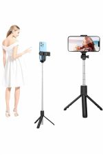 Selfie Çubuğu Tripod Bluetooth Kumandalı Selfie Çubuğu Telefon Tutucu - Görsel 3