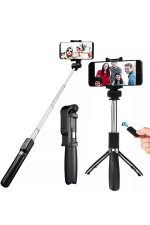Selfie Çubuğu Tripod Bluetooth Kumandalı Selfie Çubuğu Telefon Tutucu - Görsel 5