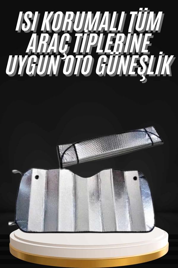 Compressed by jpeg-recompress Araç Güneşlik Koruyucu Cam Güneşliği Otomobil Güneşlikleri Katlanabilir - Görsel 1