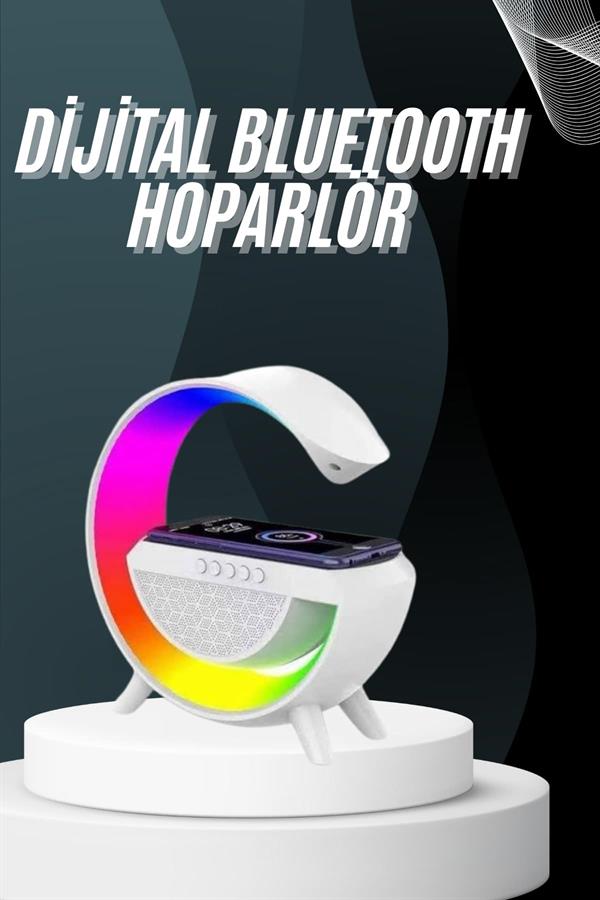 Compressed by jpeg-recompress Bluetooth Hoparlör G Şekli Atmosfer Akıllı Rgb Lamba Wireless Kablosuz Şarj - Görsel 1