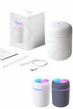 Humidifier LED Işıklı Mini Ortam Oda Kokusu Aromaterapi Buhardanlık - Görsel 2