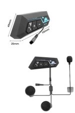Yeni Nesil Dinleme Ve Konuşma Özellikli Intercom Kask Kulaklığı 5.0 Bluetooth - Görsel 3