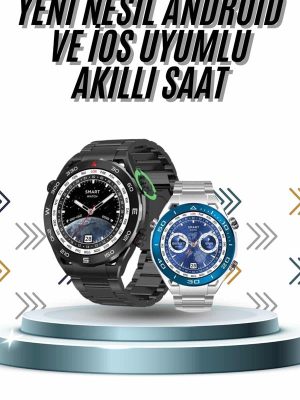 Akıllı Saat 1.62 İnç Ultimate Nabız Sensörlü Sesli Görüşme Yapabilen