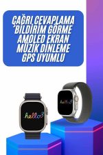 Yeni Nesil 3 Kordonlu Kol Saati 49 MM Amoled Ekran Akıllı Saat - Görsel 5
