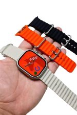 Yeni Nesil 3 Kordonlu Kol Saati 49 MM Amoled Ekran Akıllı Saat - Görsel 4