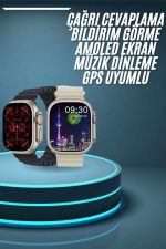 Akıllı Saat Çok Fonksiyonlu Uzun Pil Ömürlü Çağrı Cevaplayabilen Kol Saati - Görsel 5