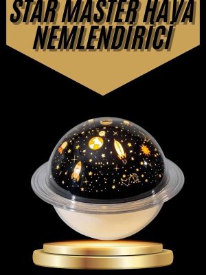 Hava Nemlendirici Renk Değiştiren Oda Kokusu Yıldızlı Projektör