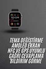 Akıllı saat 2.02 inch Nabız Ölçer Arama Konuşma Müzik Dinleme - Görsel 5