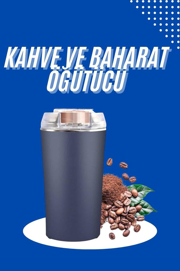 Compressed by jpeg-recompress Yeni Nesil Kahve ve Baharat Öğütücü Paslanmaz Çelik Kahve Değirmeni - Görsel 1