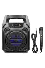 Karaoke Mikrofonlu Fm Radyolu Bluetooth Hoparlör Yüksek Ses Kaliteli - Görsel 4