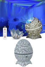 Gece Lambası Yumurta Işık Speaker Yeni Nesil Dinozor Yumurtası Görünümlü - Görsel 5