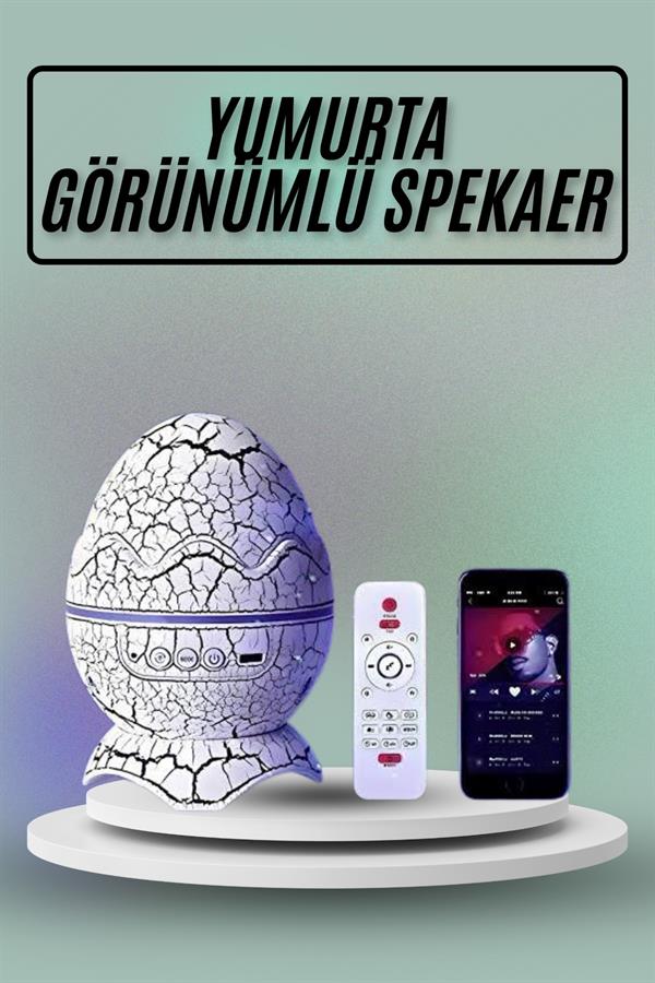 Compressed by jpeg-recompress Yumurta Görünümlü Masa ve Gece Lambası Renk Değiştirebilen Projektör - Görsel 1