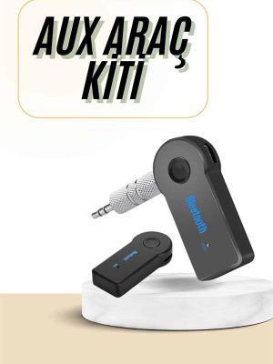 Bluetooth Araç Kiti Aux Çıkışlı  Telefon Müzik Alıcı Tüm Cihazlara Uyumlu