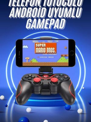 Joystik Gamepad Bluetooth Telefon Tutucu Oyun Kolu Telefon Android Uyumlu