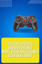 Kablosuz Oyun Kolu Bluetooth Joystick Gamepad Android Uyumlu - Görsel 5
