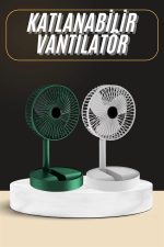Katlanabilir Usb Şarjlı Masaüstü Soğutucu Mini Fan Telefon Tutucu