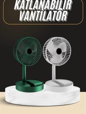 Katlanabilir Usb Şarjlı Masaüstü Soğutucu Mini Fan Telefon Tutucu