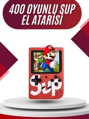 Sup Atari Retro 400 Nostalji Oyunlu Mini Atari Taşınabilir Oyun Konsolu