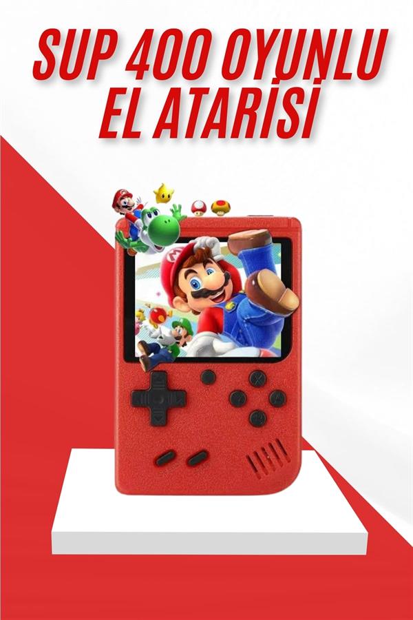 Compressed by jpeg-recompress Nostalji Oyunlu Mini Atari Gamebox 400 Oyunlu El Atarisi - Görsel 1