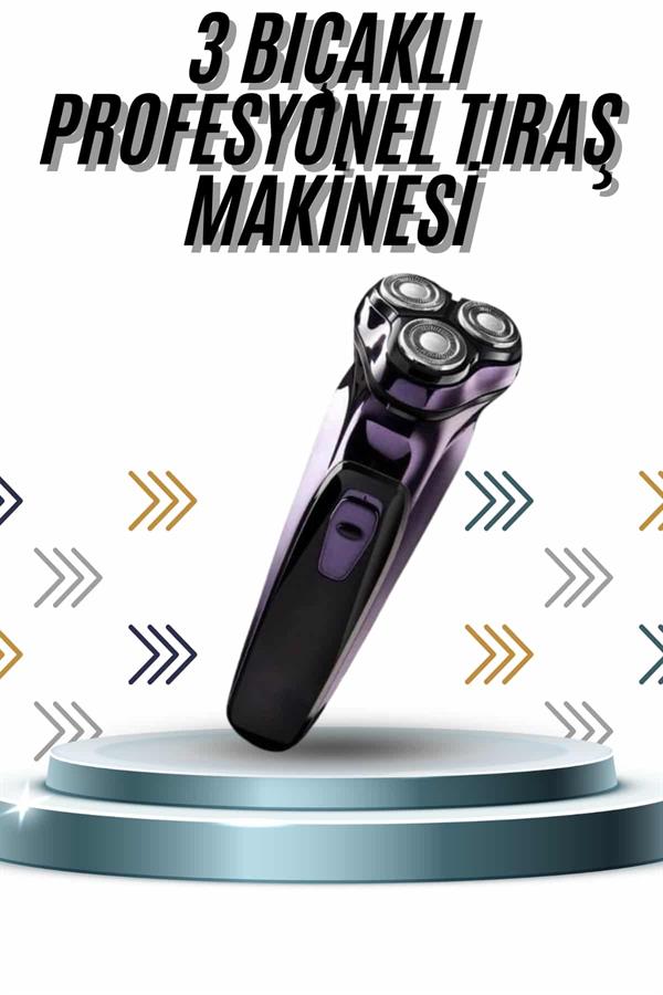 Compressed by jpeg-recompress Günlük Kullanıma Uygun Profesyonel Tıraş Makinesi Döner Başlıklı - Görsel 1