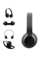 Bluetooth Kablosuz Kulaklık Siyah Wireless 5.0 Kulak Üstü Uzun Pil Ömrü - Görsel 3