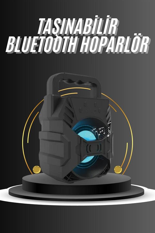 Compressed by jpeg-recompress Kablosuz Bluetooth Hoparlör Ses Bombası RGB Işıklı Taşınabilir Yüksek Ses Kaliteli - Görsel 1