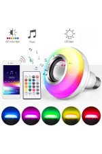 Bluetooth Hoparlör Akıllı Rgb Led Işık Renk Değiştirme Ses Bombası Ampül Görünümlü - Görsel 5