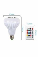 Bluetooth Hoparlör Akıllı Rgb Led Işık Renk Değiştirme Ses Bombası Ampül Görünümlü - Görsel 3