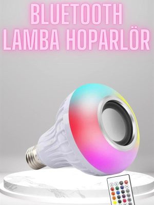 Bluetooth Hoparlör Akıllı Rgb Led Işık Renk Değiştirme Ses Bombası Ampül Görünümlü