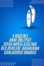 4 Başlıklı Pilli Vakumlu Siyah Nokta Temizleyici Akne Ve Sivilce Önleyici - Görsel 5