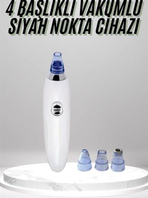 4 Başlıklı Pilli Vakumlu Siyah Nokta Temizleyici Akne Ve Sivilce Önleyici
